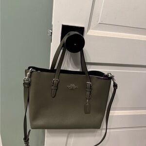 Coach Sage Green Leather Tote